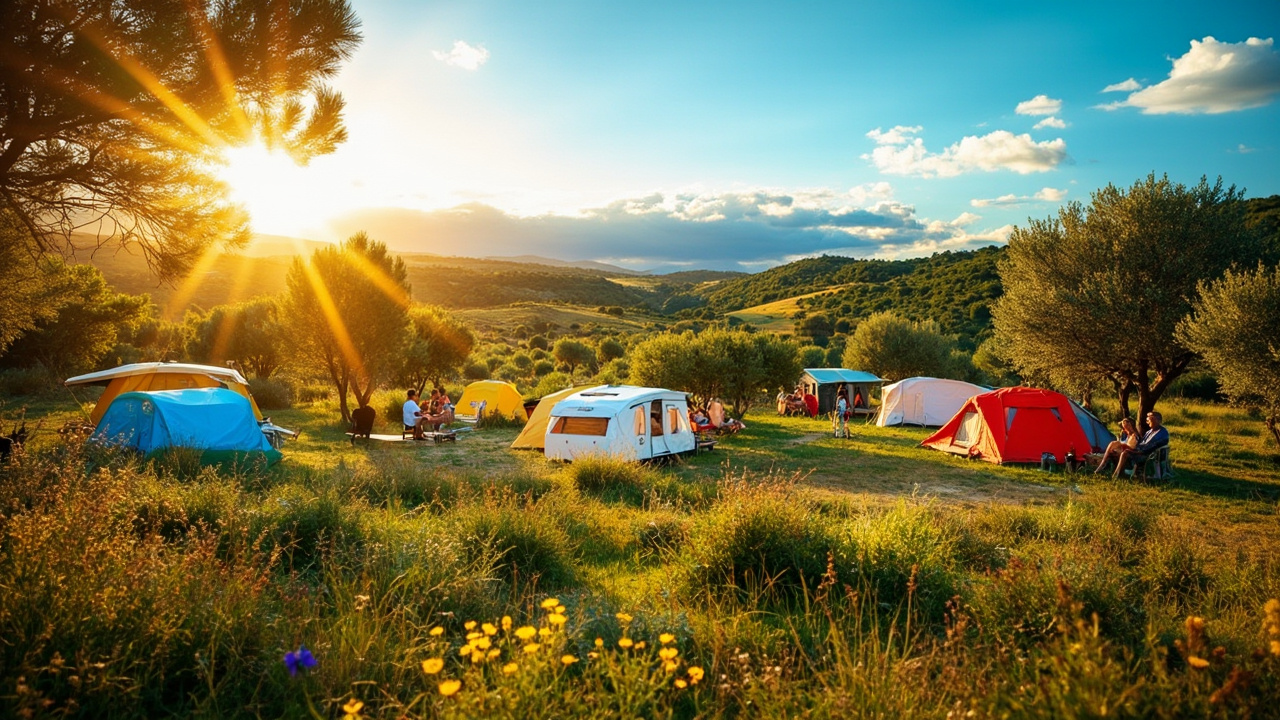Retraites en Espagne ambiance camping  
Campings espagnols et retraités français